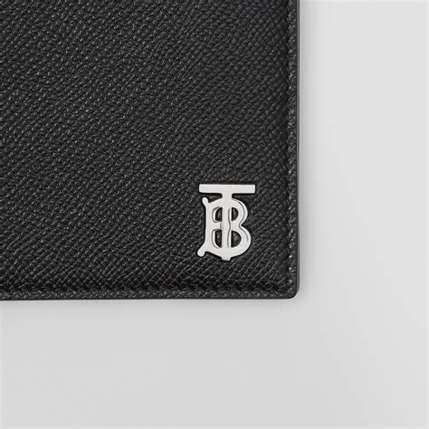 burberry grainy leather bifold wallet|burberry men's credit card wallet.